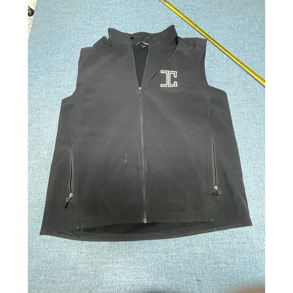 Port Authority Mens 3XL Black Soft Shell Full Zip Fleece Lined Vest Outerwear